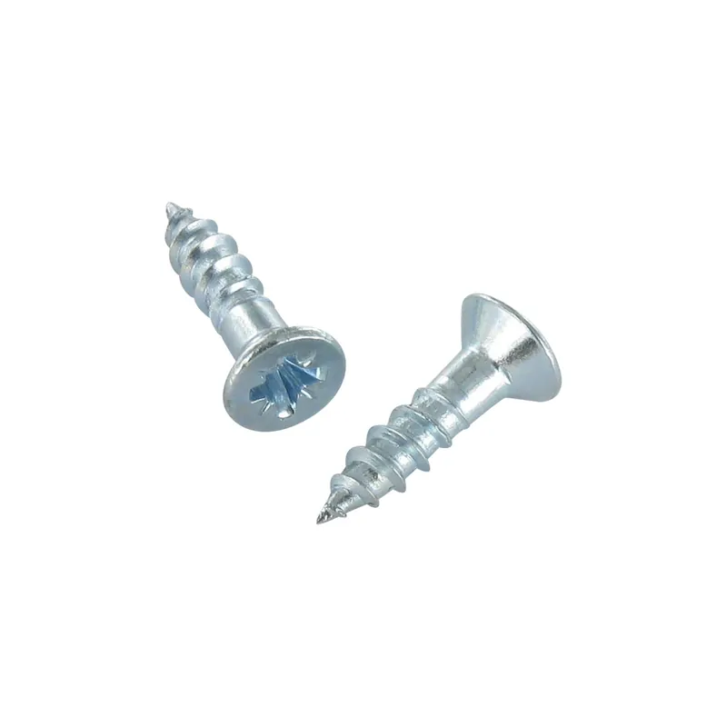 1 x Vis bois Tête fraisée Pozi N°2 3.5X25 Acier laitonne