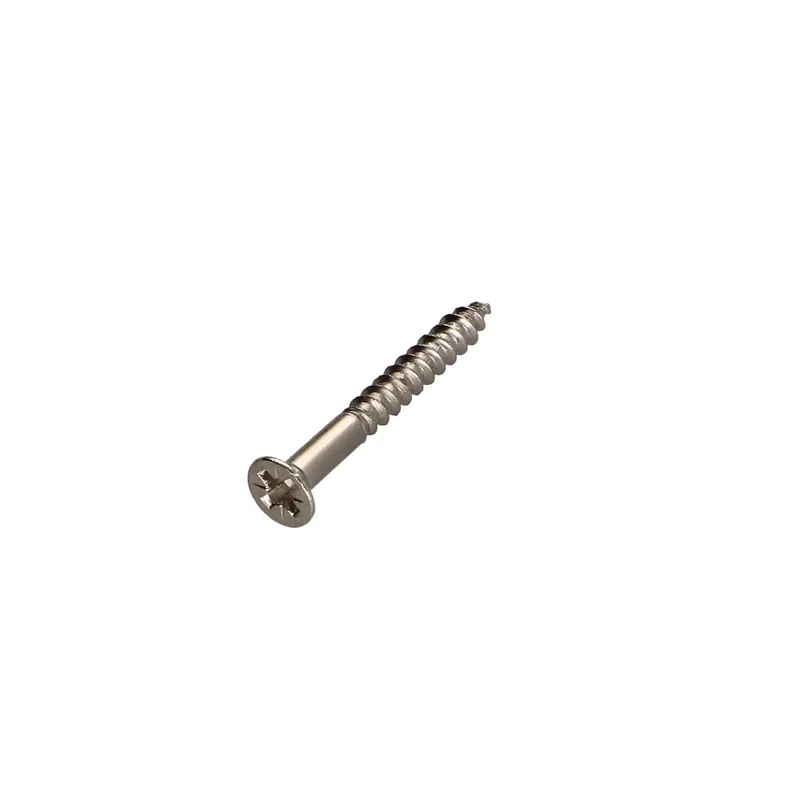 1 x Vis bois Tête fraisée Pozi N°2 3.5X30 Acier nickelé
