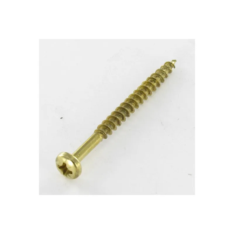1 x VBA3 Tête ronde TR Pozi 4X25 Acier laitonne