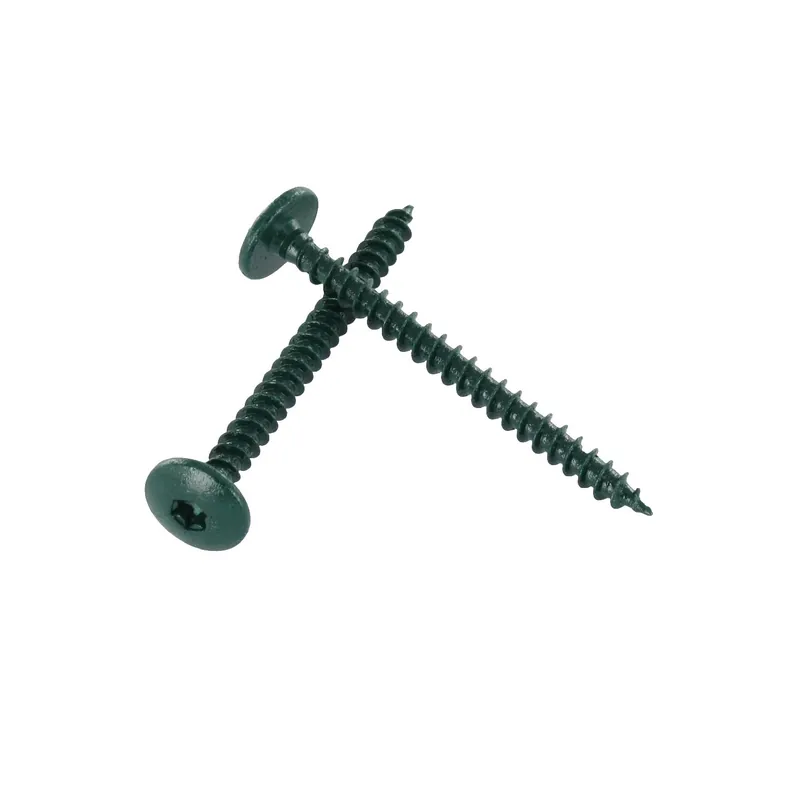 1 x Vis Penture 4.5X50 Filetage total TORX T20 Acier zingué LAQ RAL6021 vert pale