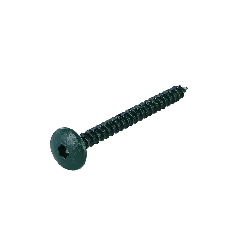 1 x Vis Penture 4.5X50 Filetage total TORX T20 Acier zingué LAQ RAL6005 vert mousse