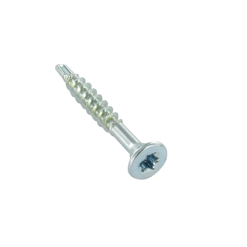 1 x Vis Médium Tête fraisée Cranté TORX T20 4X50 Filetée sur 35 Acier zingué