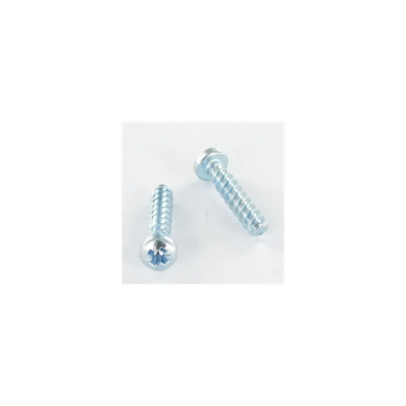 1 x Vis pvc Tête cylindrique bombée TCB Pozi N°2 4X12 Filet 30DEGRES Acier zingué