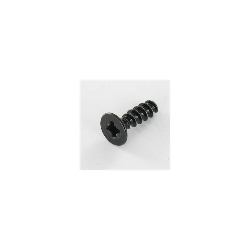 1 x Vis pvc Tête fraisée Pozi N°2 4X14 Acier zingué noir