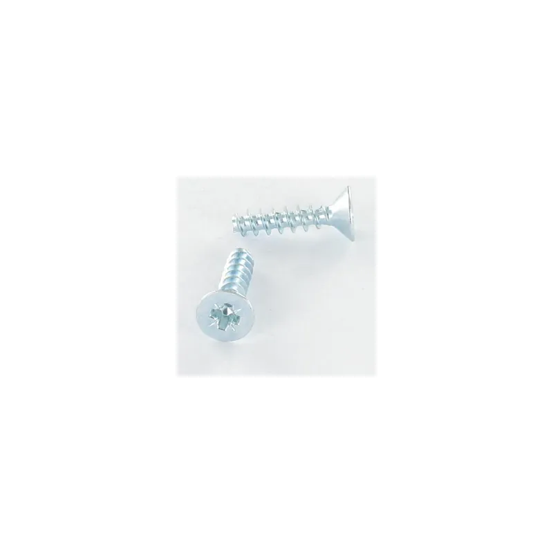 1 x Vis pvc Tête fraisée Pozi N°2 5X14 Acier zingué