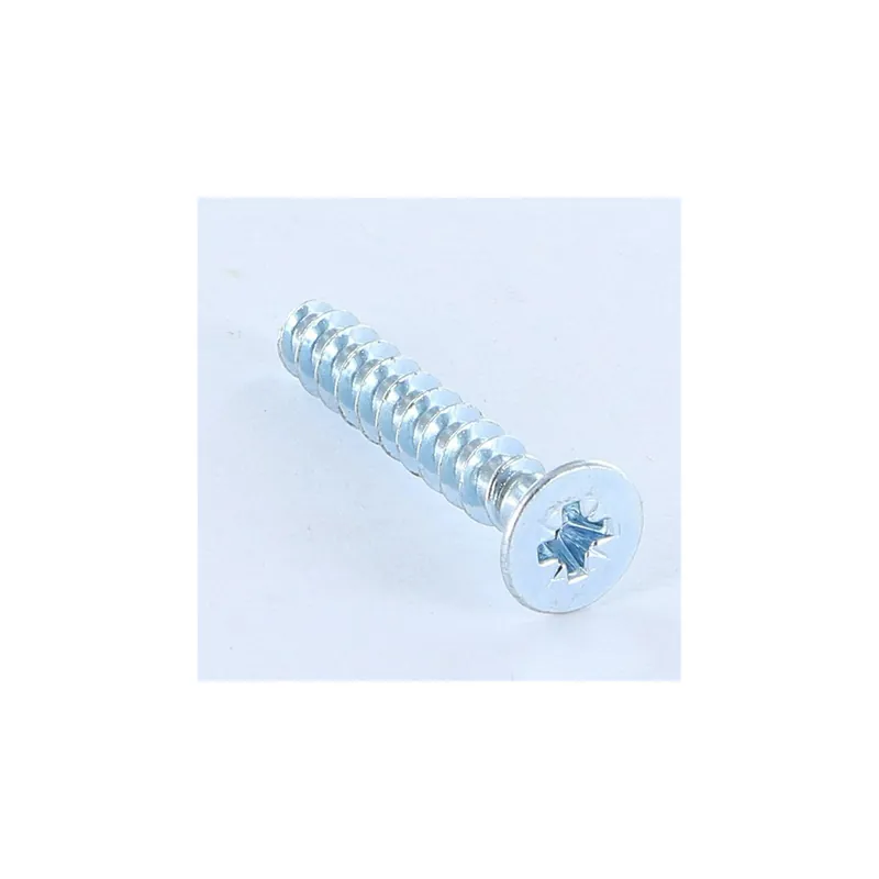 1 x Vis pvc Tête fraisée Pozi 5X30 Filet 30 Degrès Acier zingué