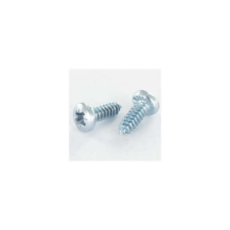 1 x Vis pvc tête cylindrique bombée large Pozi Cranté 4.3X12 Autoperceuse Filet 30 Acier zingué