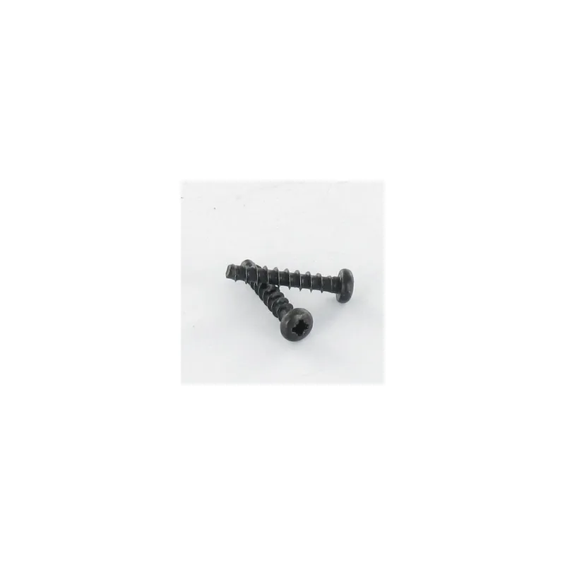 1 x Vis pvc TRILOBE Tête cylindrique bombée TCB Pozi 3X16 FILET45 Acier zingué noir microvis