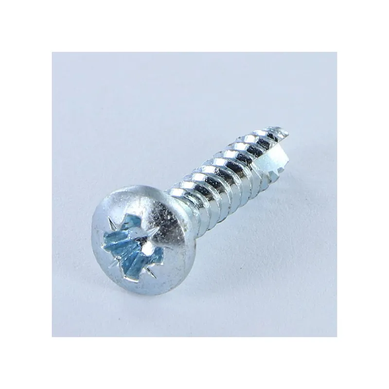 1 x Vis pvc Tête cylindrique bombée TCB Pozi 3.5X 5/8 Pointe antifendage type 17 Acier zingué