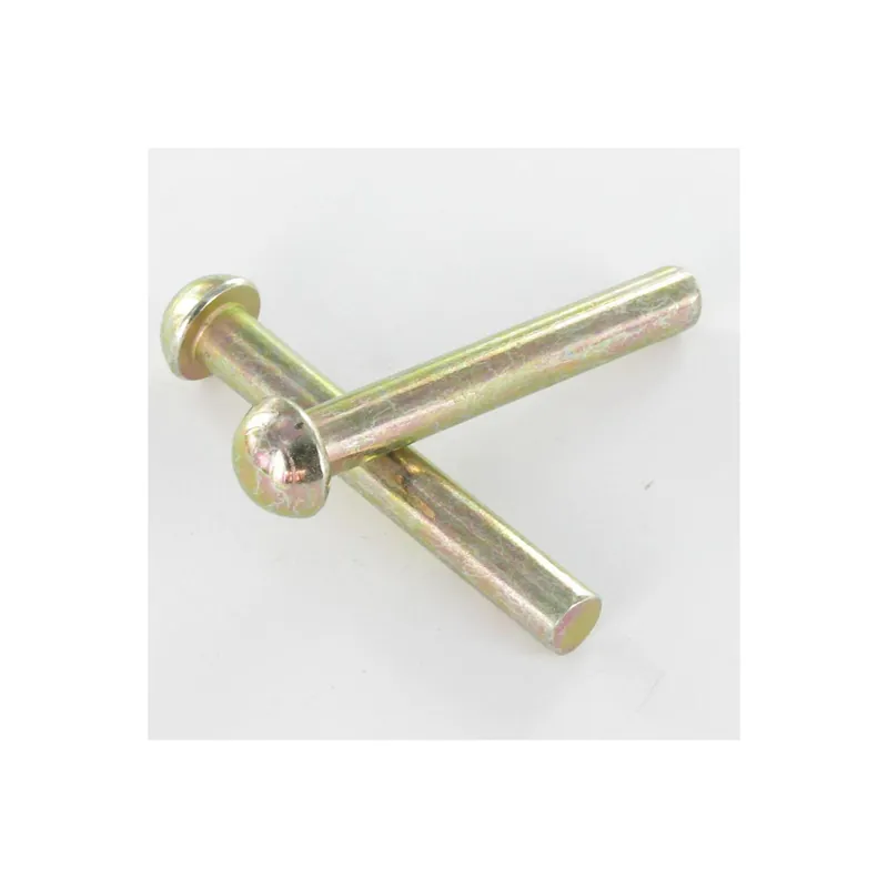 1 x Rivet à frapper Tête ronde TR 3.5X11.5 Bichromaté