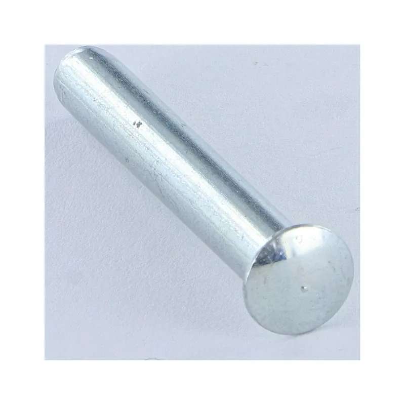 1 x Rivet à frapper Tête goutte de suif 3.65X7.5 Bout téton Téton Acier zingué