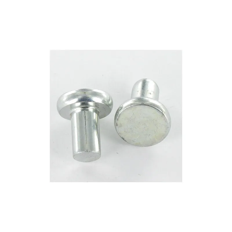 1 x Rivet à frapper Tête plate 6.5X10 Acier zingué EP2 Diamètre de tête 12
