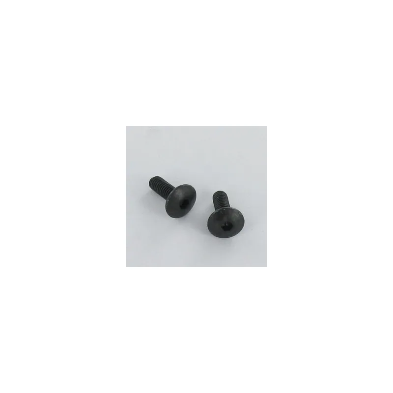 1 x Vis Poelier Clé de 4 HC4 M6X16 Cranté SOUS Tête Acier zingué noir