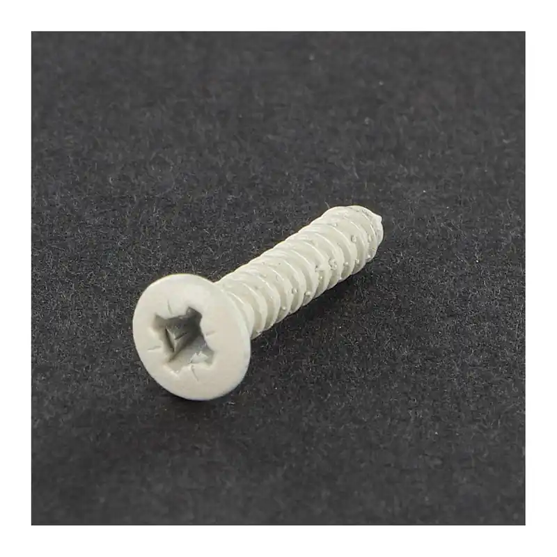 1 x Vis tôle Tête fraisée bombée TFB Pozi 2.9X16 Acier zingué Laqué blanc R9003