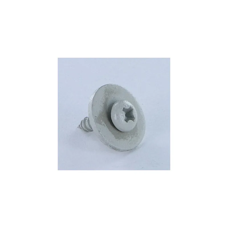 1 x Vis tôle tête cylindrique bombée large Pozi 3.5X13 à Rondelle Acier zingué RAL7035 gris clair