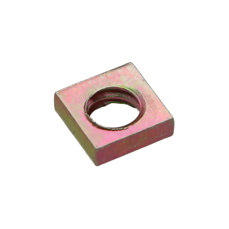 1 x Ecrou carré M7 10X10X3 Pas de 150 Bichromaté