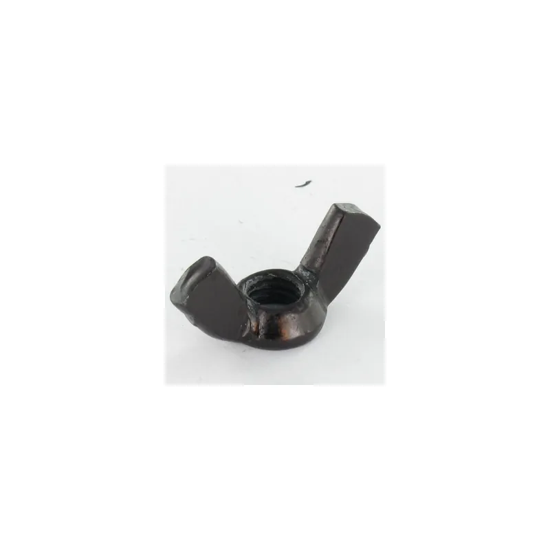 1 x Ecrou à oreille M5 Forme amEricaine Acier zingué noir
