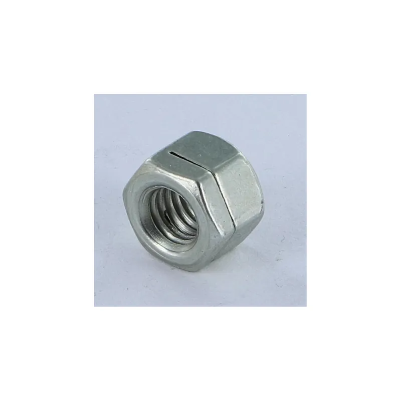 1 x Ecrou frein Fendue M6 H130 Classe 8 Acier zingué