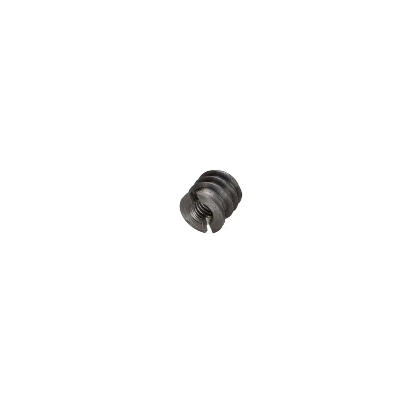 1 x Insert fileté bois fendu Acier brut M6 12X10