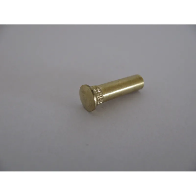 1 x Ecrou Relieur Tête fraisée bombée TFB Moletée M4X13 5X20 Laiton nickelé