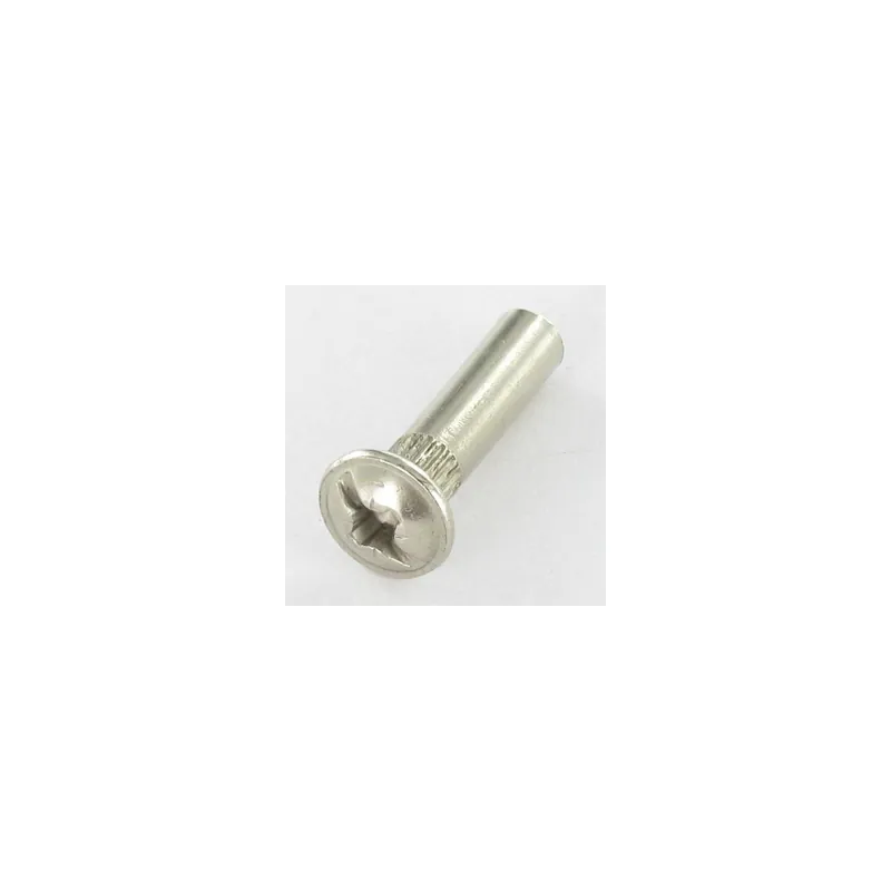 1 x Ecrou Relieur POZI et fendu M4X15 5X20 Acier nickelé