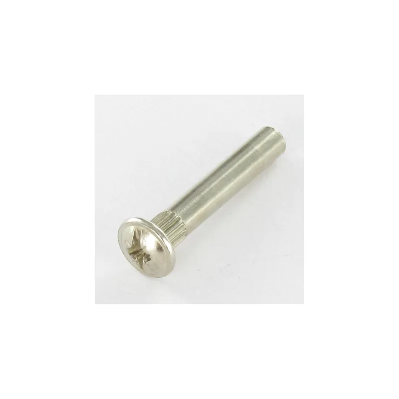 1 x Ecrou Relieur Tête Poelier POZI et fendu M4X15 5X30 Acier nickelé