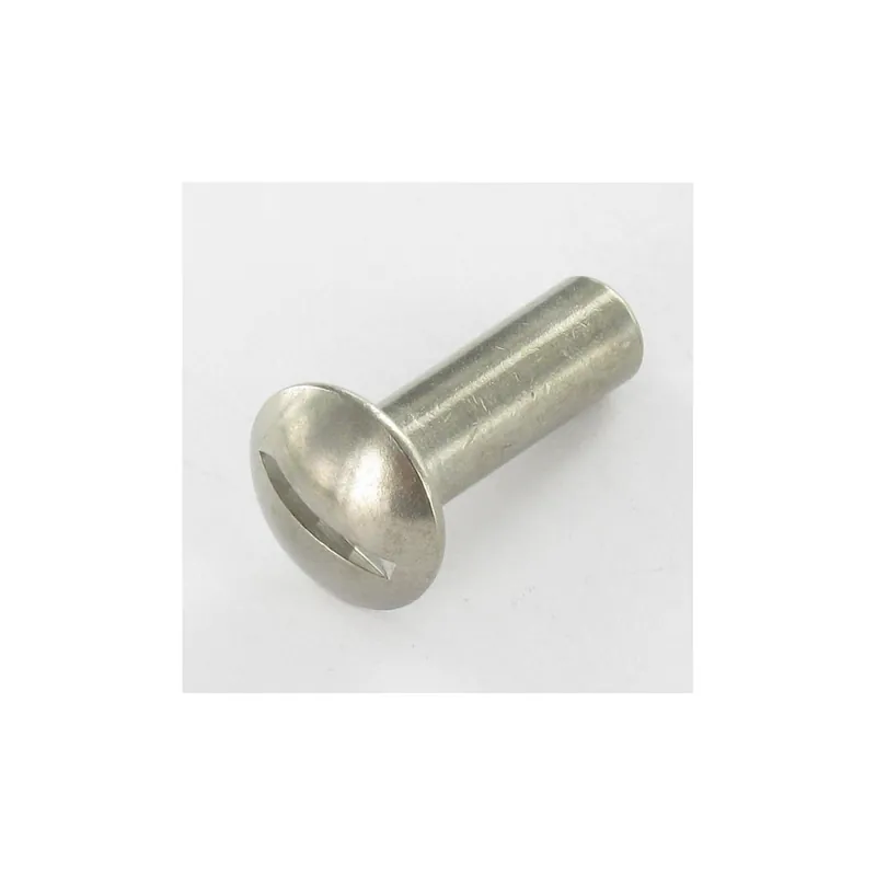1 x Ecrou Relieur Tête bombée Fendue 8X25 M6X24 Inox