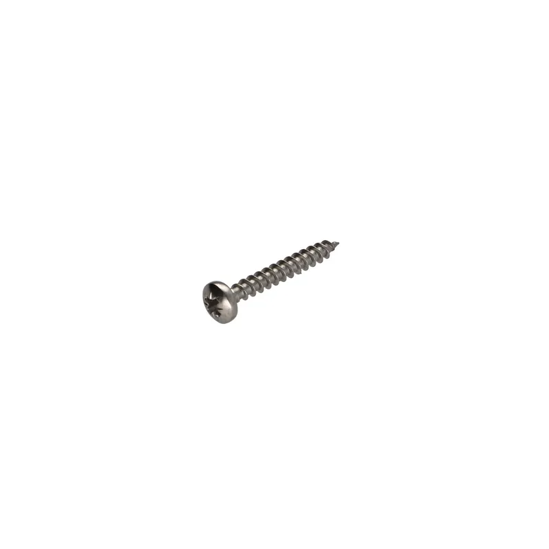 1 x VBA Vis bois agglo Inox A2 Tête ronde TR Pozi 3.5X35