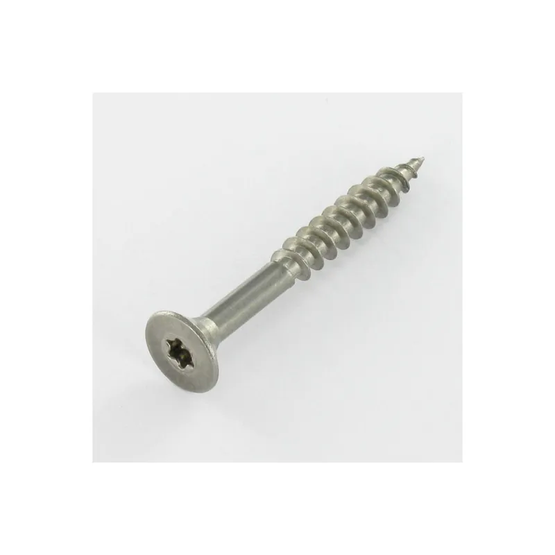 1 x VBA Vis bois agglo Inox A2 Tête fraisée 4.5X60 Filetée sur 35 TORX T20