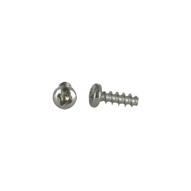1 x Vis pvc Tête cylindrique bombée TCB Pozi 4X12 Filet 30 Degrès Inox A2