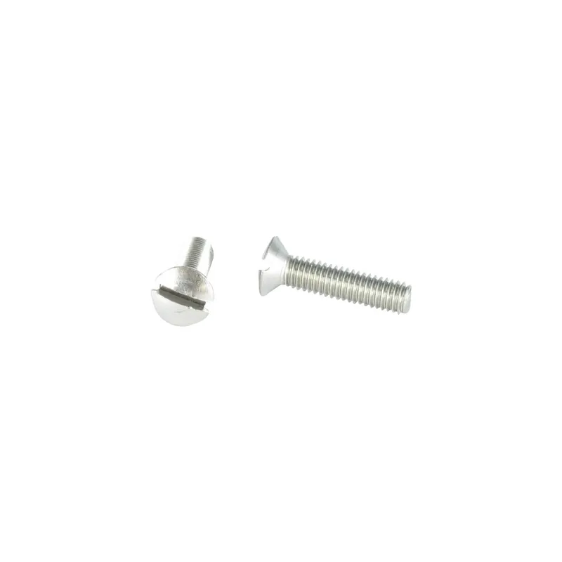 1 x Vis métaux Inox A2 Tête fraisée bombée TFB Fendue M3X20 microvis