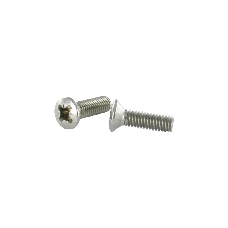 1 x Vis métaux Inox A2 Tête fraisée bombée TFB Pozi M4X10