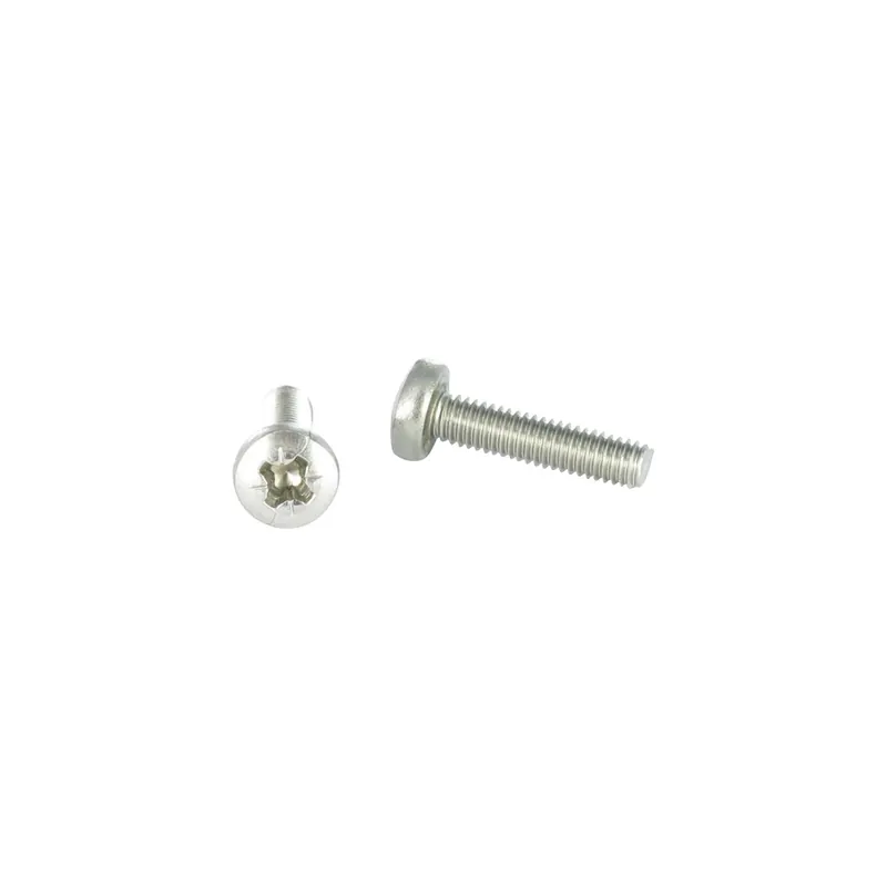 1 x Vis métaux Inox A2 tête cylindrique bombée large Pozi N°1 M2.5X5 microvis