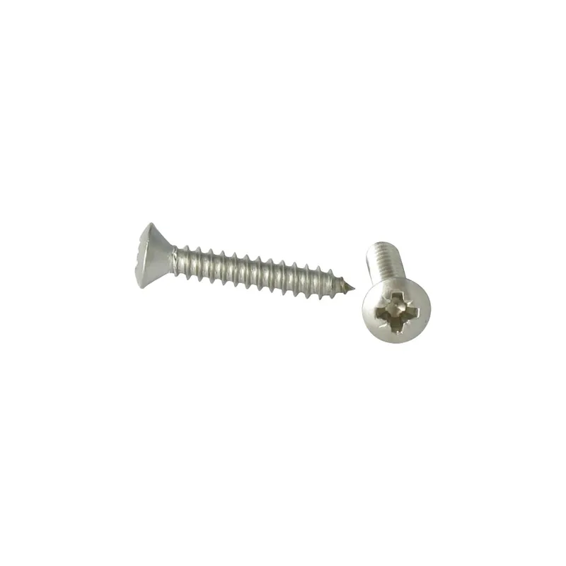 1 x Vis tôle Inox A2 Tête fraisée bombée TFB Pozi 3.9X13