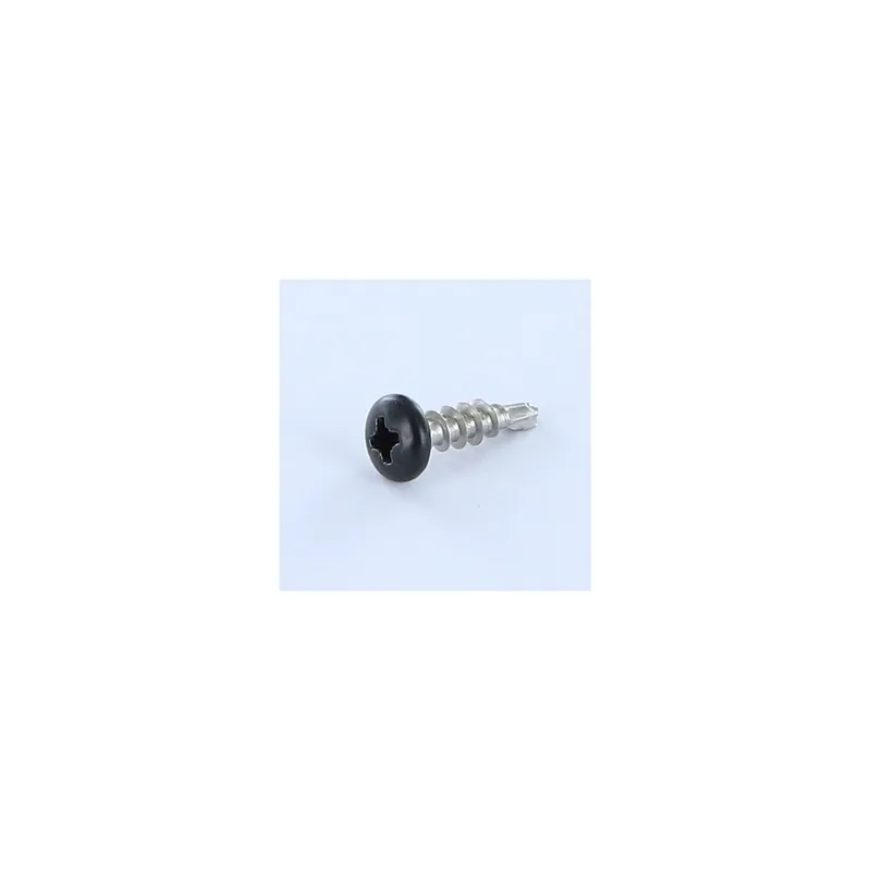 1 x Vis autoperceuse Tête cylindrique TC Pozi FIL AGLO 5X18 Inox A2 RAL9005 noir foncé