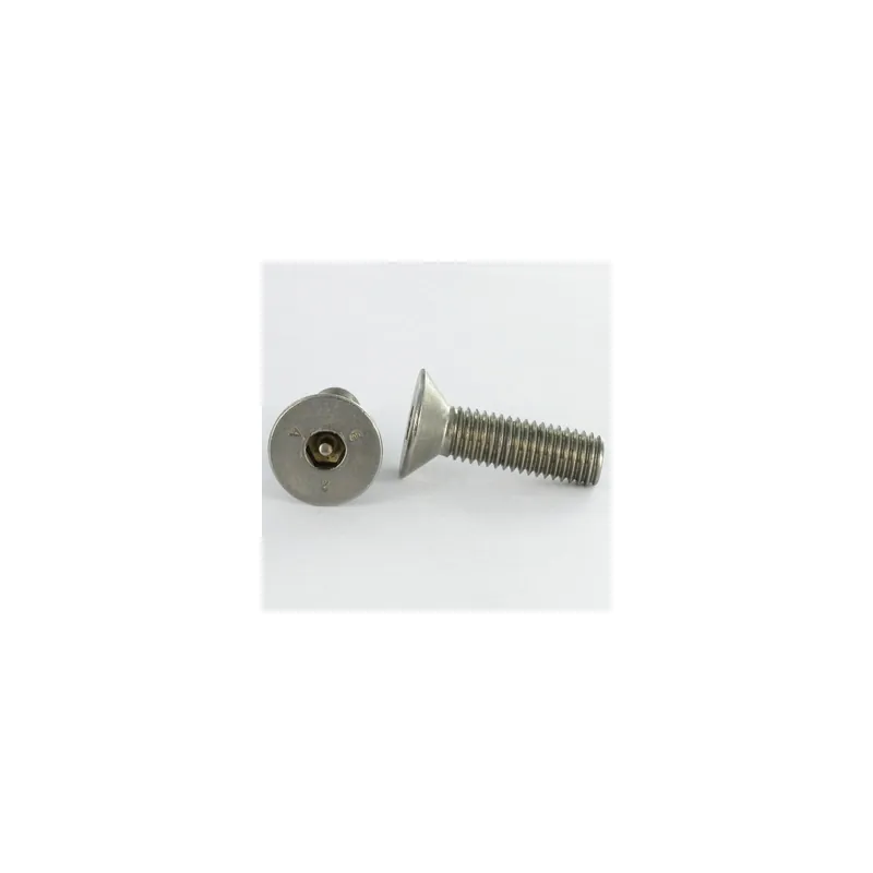 1 x Vis métaux Inox A2 Inviolable FHC tête fraisée empreinte hexagonale creuse Clé de 3 HC3 avec téton M5X25