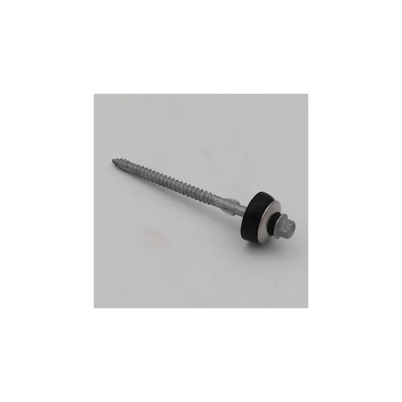 1 x Vis autoperceuse Tête hexagonale TH 6.5X105 Pointe antifendage type 17 Forte tenue à la corrosion Acier galvanisé