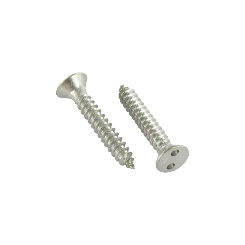 1 x Vis tôle Inviolable Tête fraisée Snake eyes 4.2X25 Inox A2