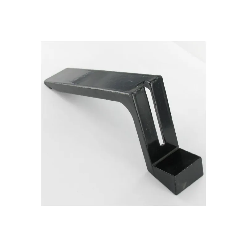 1 x Embase collerette fixe Acier zingué noir 43X100X18 Ref 417/10