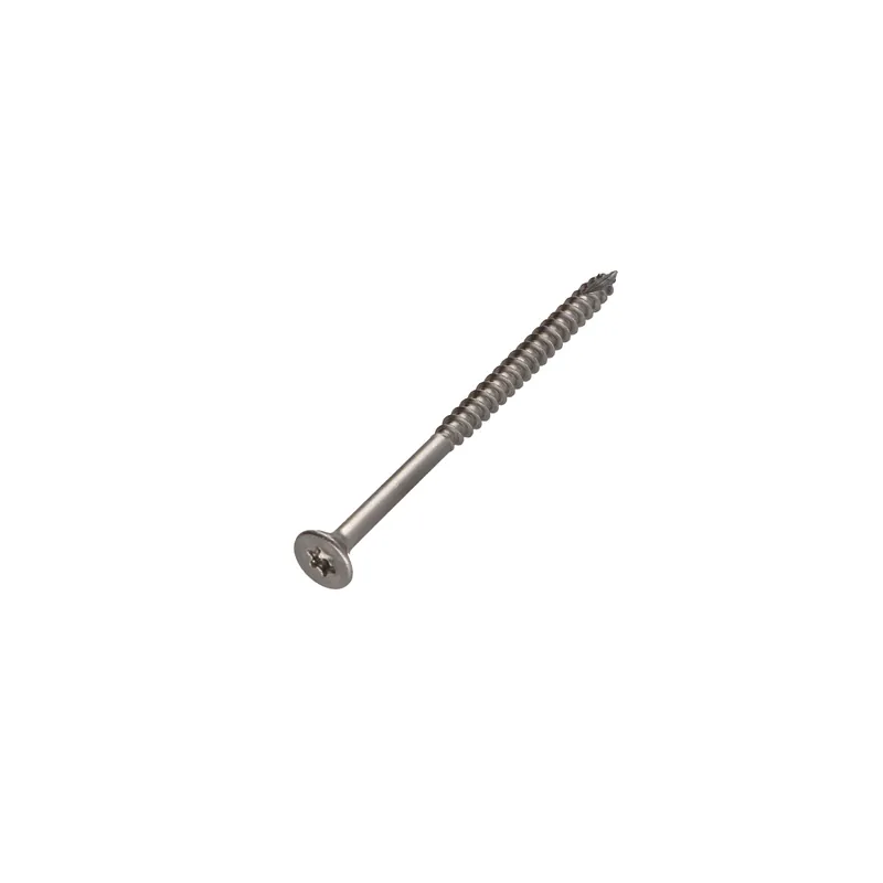 1 x Vis bois TEKOR Inox A2 Tête fraisée Cranté TORX T25 5X90 Filetée sur 60 Pointe antifendage type 17