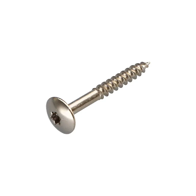 1 x Vis Penture 4X35 Filetée sur 20 TORX T20 Acier nickelé