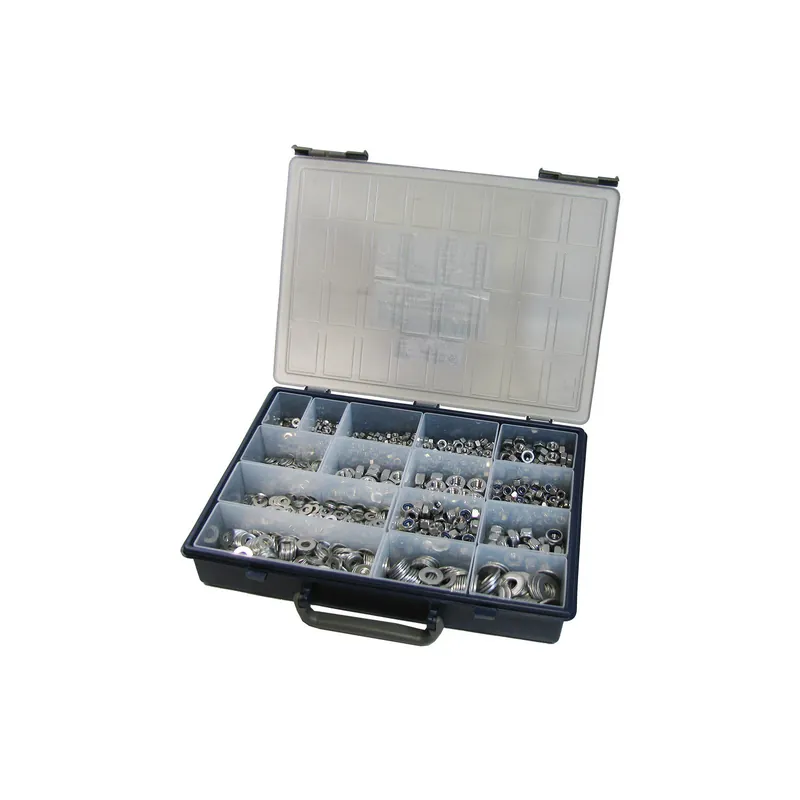 1 x Assortiment de 1760 Rondelle / Ecrou hexagonale / Ecrou frein Inox A2