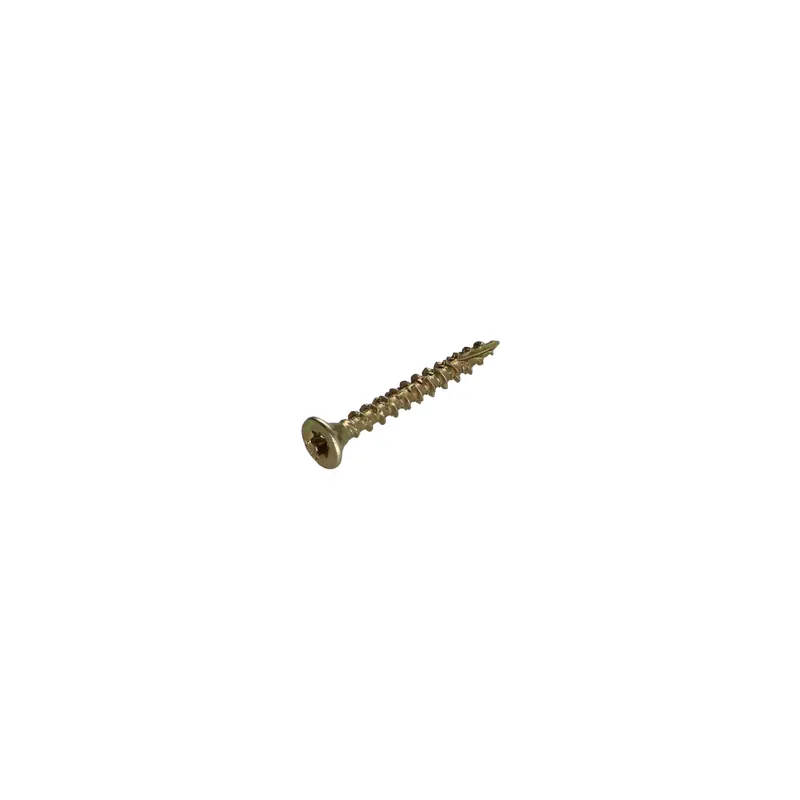 1 x Vis bois TEKOR Tête fraisée Cranté 4X45 Filetée sur 27 TORX T20 ZBCR3+ Pointe antifendage type 17
