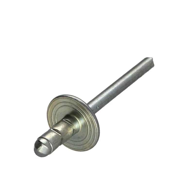 1 x Rivet aveugle tout acier Tête large 4.8X10 Multi-serrage POLYGRIP