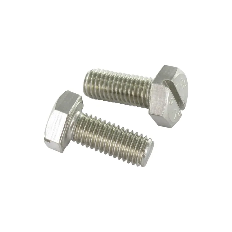 1 x Vis métaux Tête hexagonale TH Fendue Inox A2 M10X30