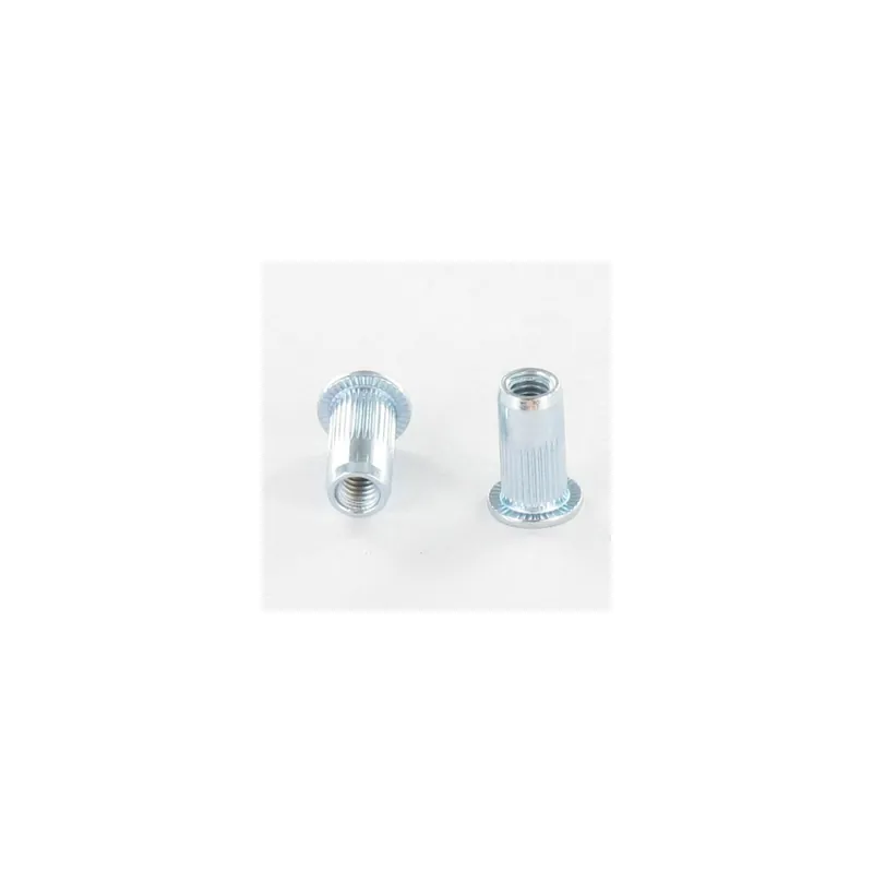 1 x Ecrou A sertir Tête plate TP Cranté M4X10 INPC 30 Inox