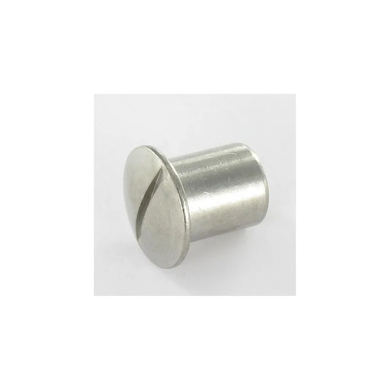 1 x Ecrou Relieur Tête bombée Fendue 12.5X15 M8X12 Inox