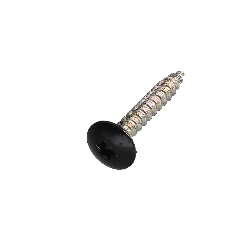 1 x Vis Penture 6X40 Filetage partiel TORX T30 Acier zingué Laqué noir 9005
