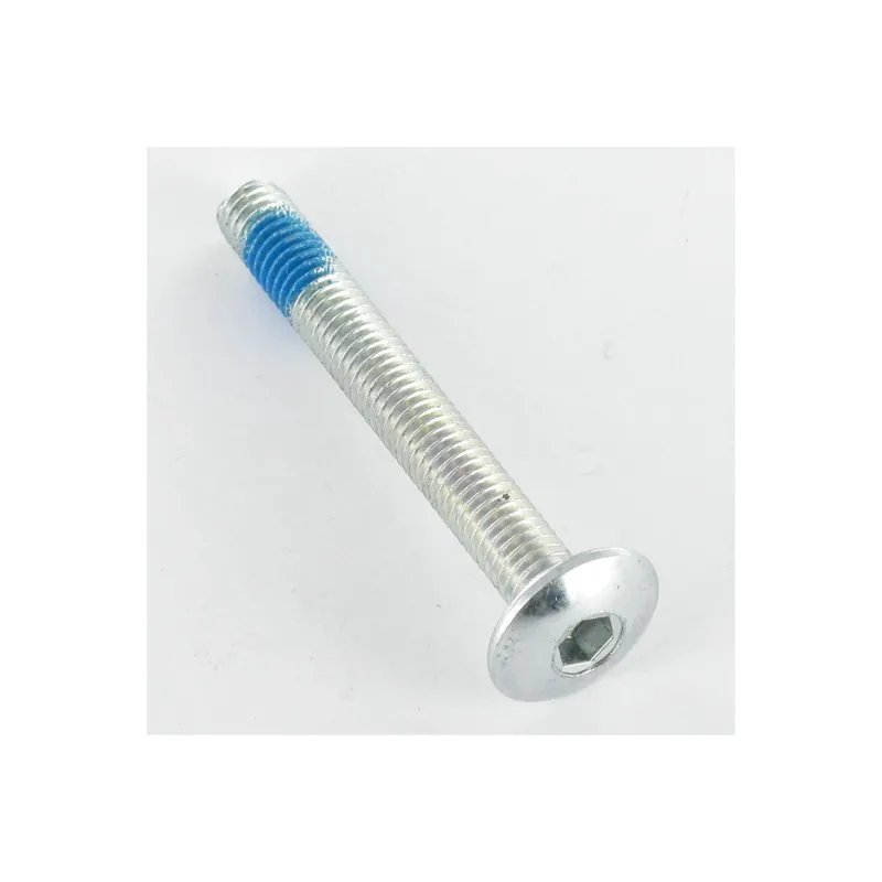 1 x Vis Poelier M6X50 Clé de 4 HC4 Acier zingué Frein filet