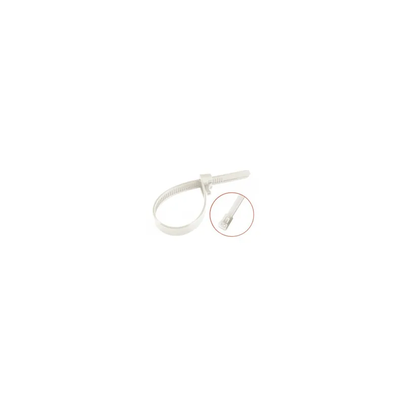 1 x Colliers de serrage réouvrable 7.6X150 nylon blanc Polyamide 6.6